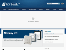 Tablet Screenshot of grantech.sk